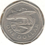 Barbados-1 Dollar-1994-KM# 14.2-small type non magnetic