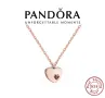 Сребърно колие 925 PANDORA Heart With Heart, снимка 1