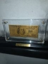 Позлатена 100доларова банкнота 24карата злато, снимка 5