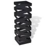 Квадратна стойка за бастуни и чадъри, стомана, черна, 48.5 см(SKU:242469, снимка 1 - Други - 45673455