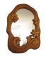 Огледало с дървена рамка/дърворезба, снимка 5