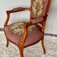 Ретро френско кресло, снимка 3 - Дивани и мека мебел - 45523621