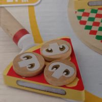 Нови дървени играчки Монтесори - дървени пици., снимка 5 - Образователни игри - 45436912