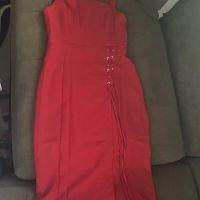 Червена рокля, снимка 4 - Рокли - 45419256