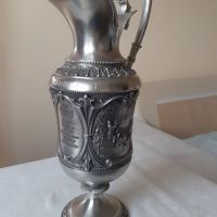 Кана и чаши за ракия от калай Antik*Vintage*, снимка 3 - Антикварни и старинни предмети - 45119346