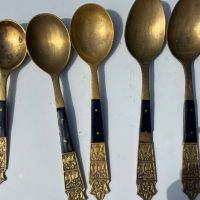 Вилици лъжици нож бронз, снимка 6 - Антикварни и старинни предмети - 45573067