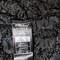 М Черна плетена дантелена рокля, снимка 7 - Рокли - 45261482