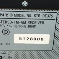 Ресивър Sony STR-DE375, снимка 6 - Ресийвъри, усилватели, смесителни пултове - 45455852