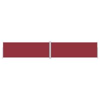 vidaXL Прибираща се странична тента, червена, 180х1000 см(SKU:318041, снимка 1 - Градински мебели, декорация  - 45611754