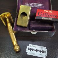 Самобръсначка GILLETTE Made In ENGLAND 1920/40 г, снимка 3 - Антикварни и старинни предмети - 45913971