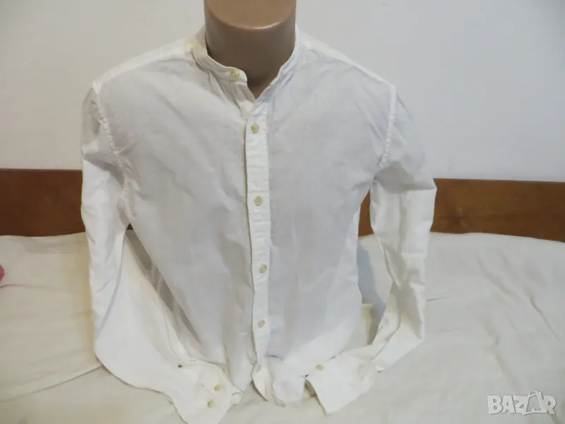 Мъжка риза памук и лен Essentials  by Jack & Jones, снимка 1