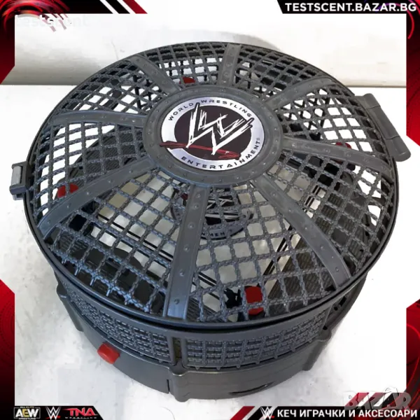 WWE Micro Aggression Crash and Bash Elimination Chamber Arena Collectable Set сет от играчки 2008, снимка 1