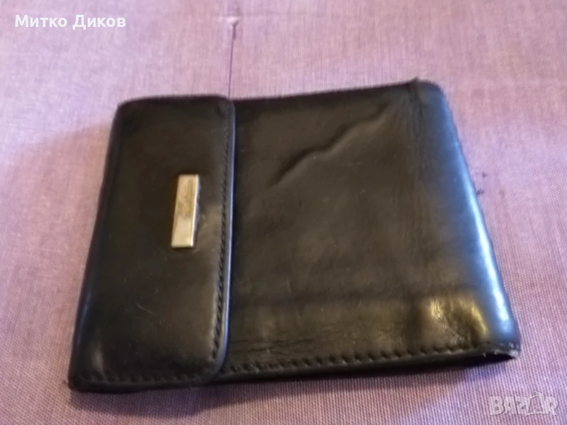 Nerri Karra марков портфейл естествена кожа 120х95 мм, снимка 1