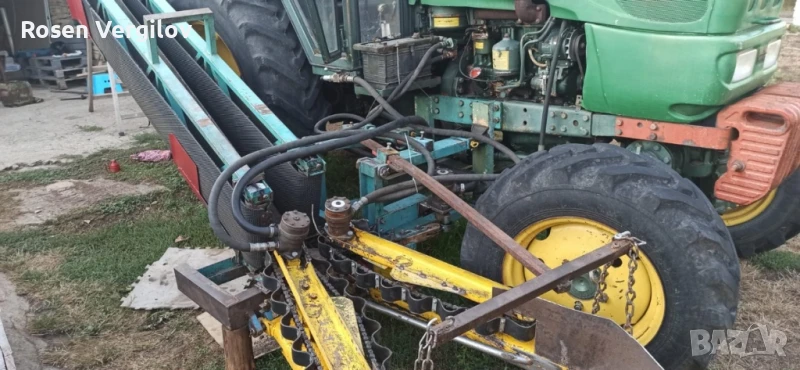 Комбайн, косачка прикачен за косене на лавандула. , снимка 1