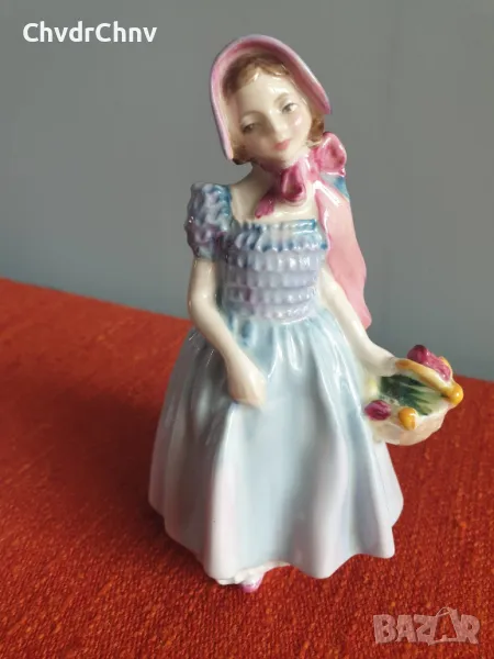 Колекционерска стара английска порцеланова фигурка Royal Doulton Wendy/1952 статуетка 13см, снимка 1