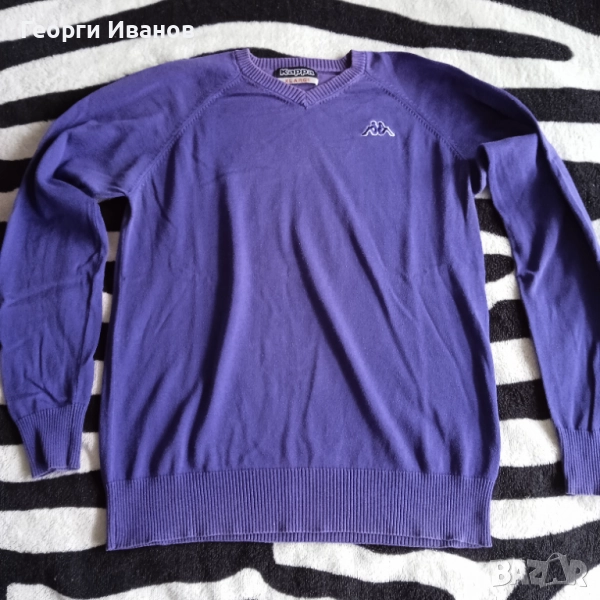 KAPPA L/XL ОРИГИНАЛНА блуза+ПОДАРЪК+фланела пуловер Капа top sweater pullover, снимка 1
