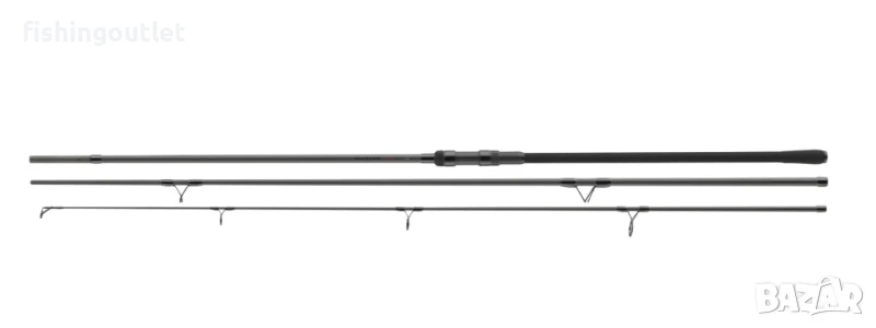 Три шарански въдици Daiwa 25 BLACK WIDOW XT CARP – 3.60m/3LB (3 части), снимка 1