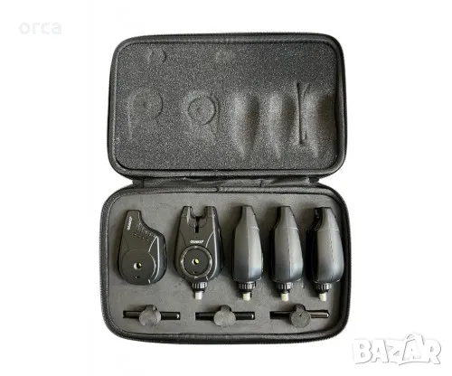 Комплект сигнализатори за шаранджийски риболов - OSAKO MAX PRO 55 Carp WT Bite Alarm Set, снимка 1