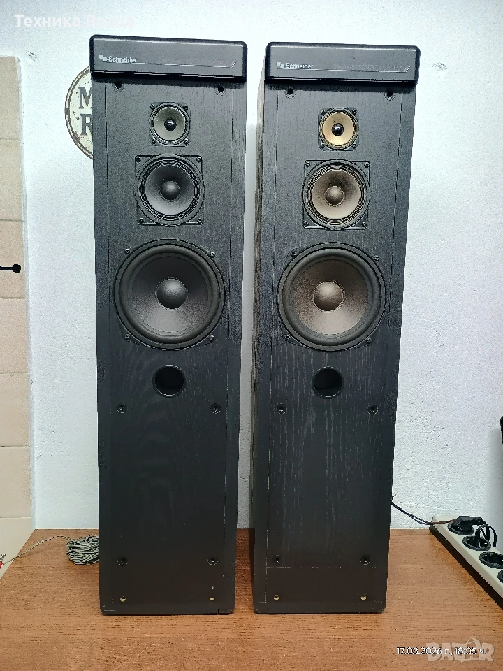 Трилентови тонколони Schneider 8030 LS. Прекрасен звук! Изпращам видео. , снимка 1