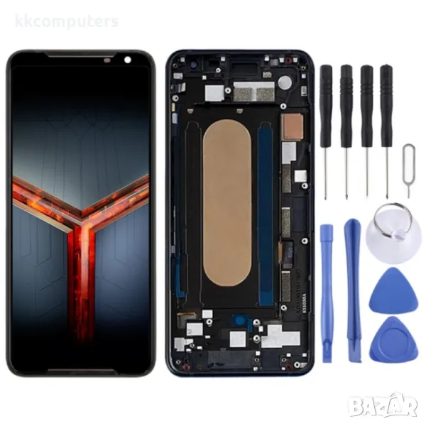 LCD Дисплей и Тъч Скрийн с Рамка за Asus ROG Phone II ZS660KL, снимка 1