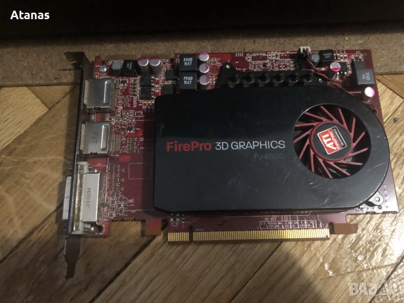 ATI FirePro V4800 1 GB DVI/2DisplayPort PCI-Express видео карта, снимка 1