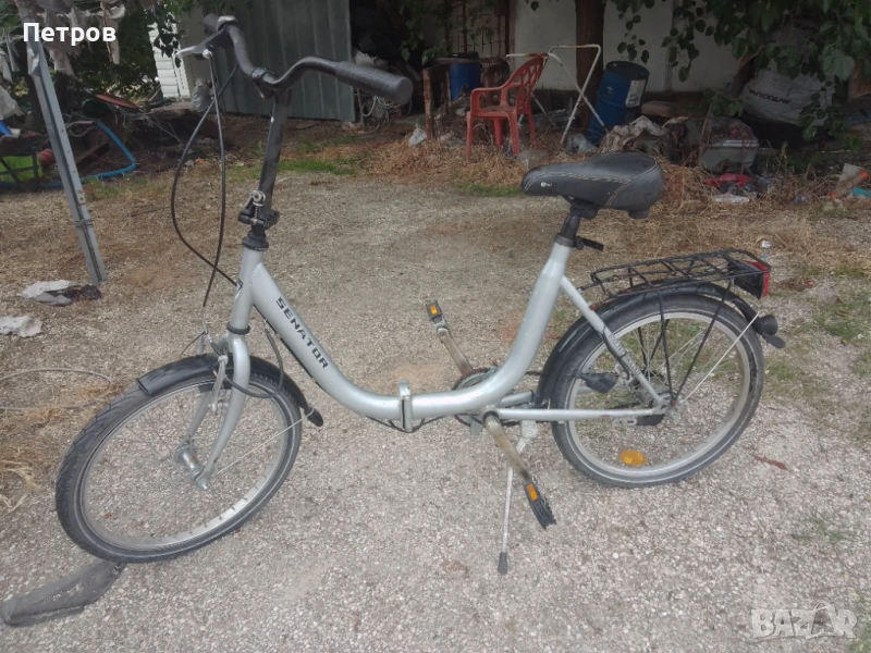 сгъваем велосипед немски с вътрешни скорости тройно сгъваем, снимка 1