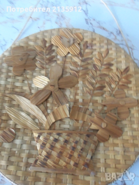 Апликирана картина и Брезичка и танцуваща девойка., снимка 1