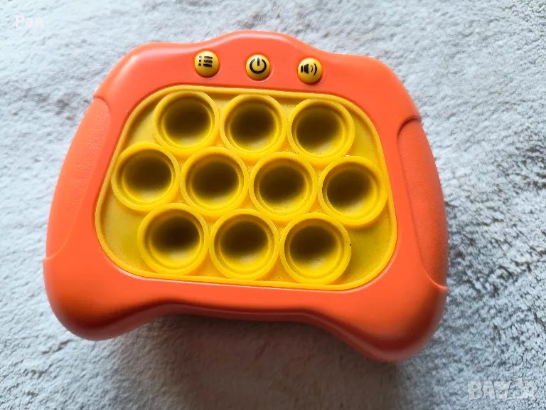 Игра pop it, Електронна, Сензорна, Оранжев, снимка 1
