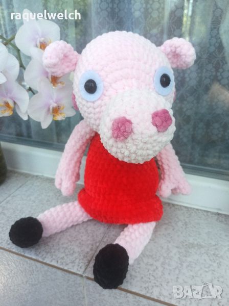 Ръчно Изплетено Прасенце "Pepa Pig" Амигуруми, снимка 1