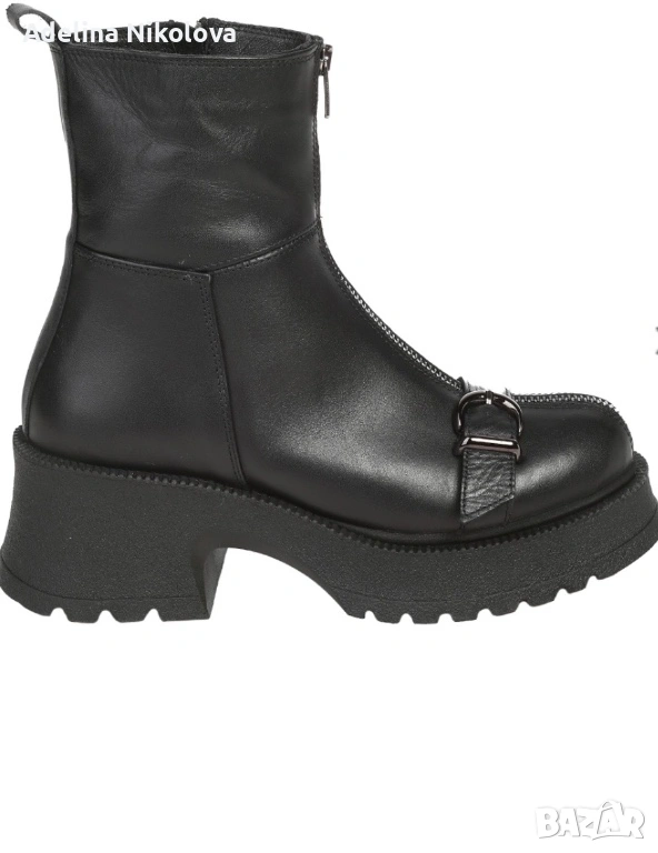 Дамски боти естествена кожа, снимка 1