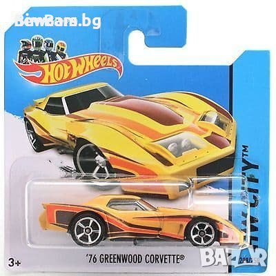 Колекционерска количка 76 Greenwood Corvette Hot Wheels, снимка 1