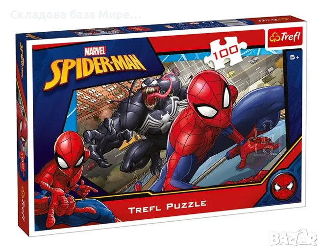 Пъзел Спайдърмен Spiderman Trefl, 100 части, снимка 1