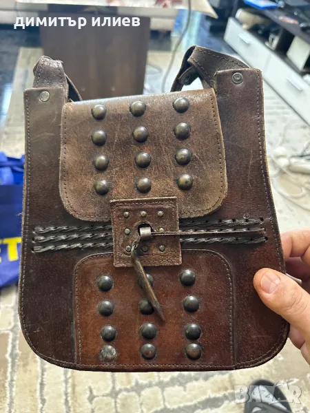 Малка дамска кожена чанта , снимка 1