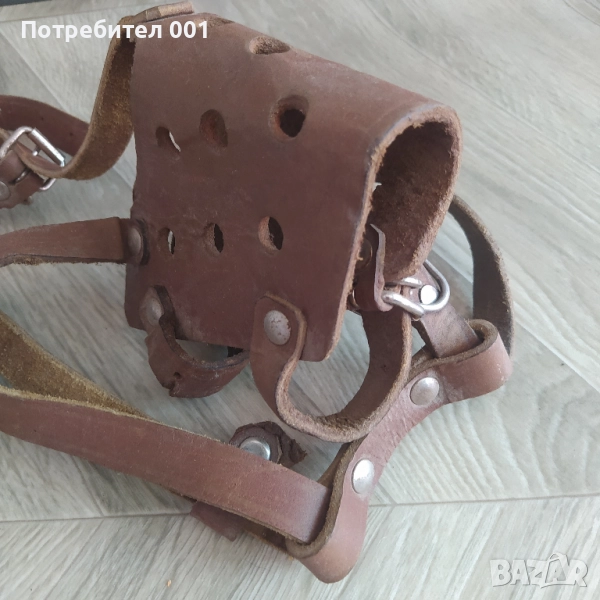 Намордник за голямо куче, естествена кожа, снимка 1