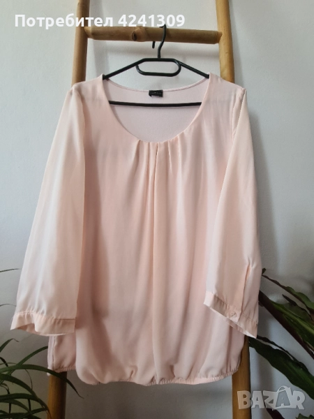 Розова ефирна блуза Sixth sense, с широк ръкав 7/8, снимка 1