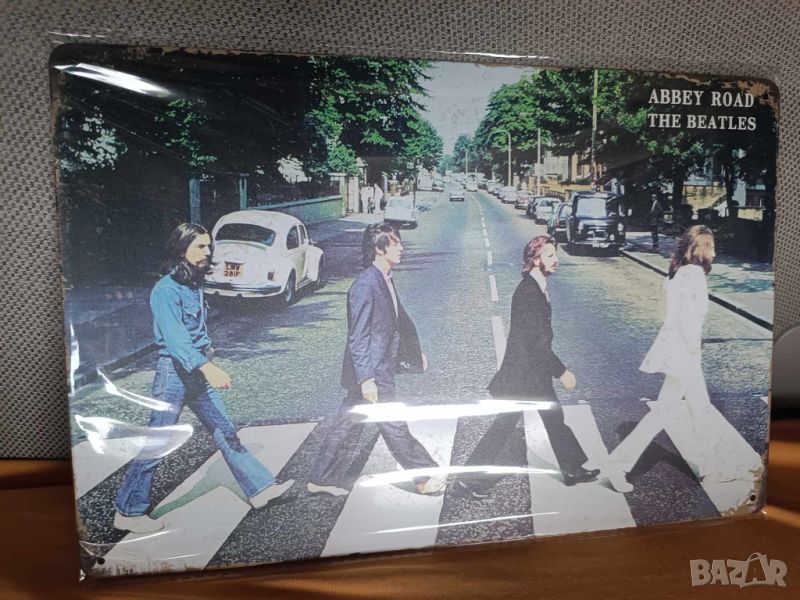 The Beatles Abbey Road-метална табела (плакет), снимка 1