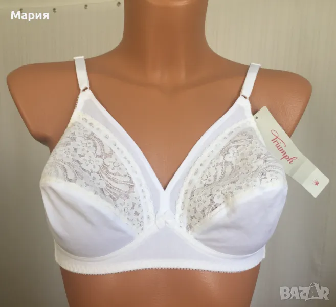 Нов 80 Б Triumph Formfit N Сутиен Триумф Бял Дантела , снимка 1