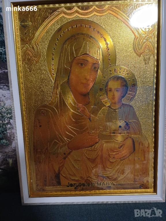 Икона с Дева Мария, снимка 1