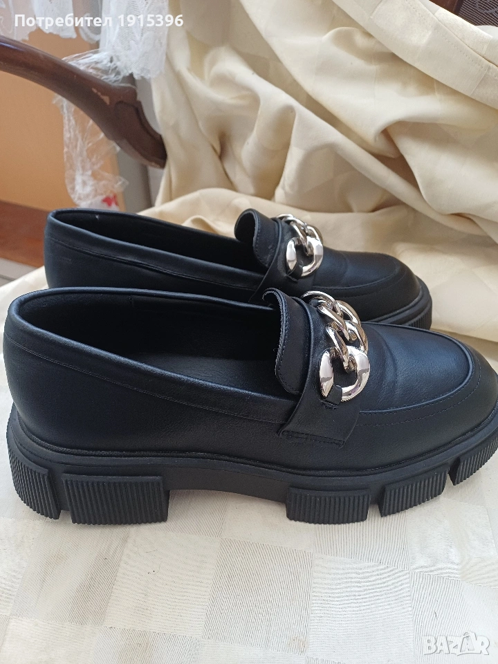 дамски лоуфъри естествена кожа , снимка 1