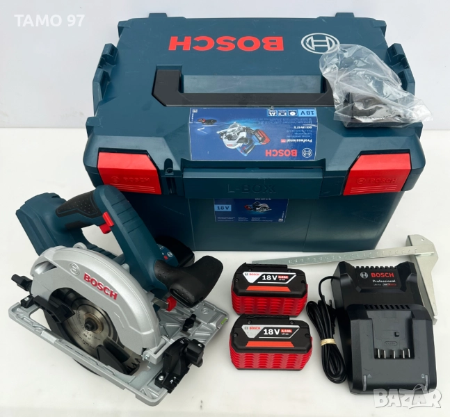 BOSCH GKS 18V-57 G - Нов акумулаторен ръчен циркуляр 18V, снимка 1
