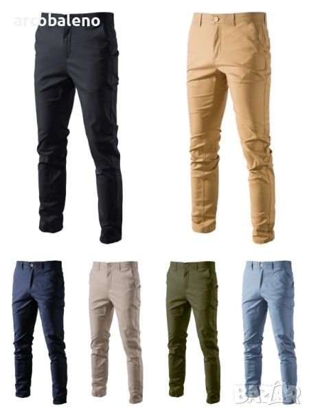 Ежедневни мъжки едноцветни модни панталони, 8цвята , снимка 1