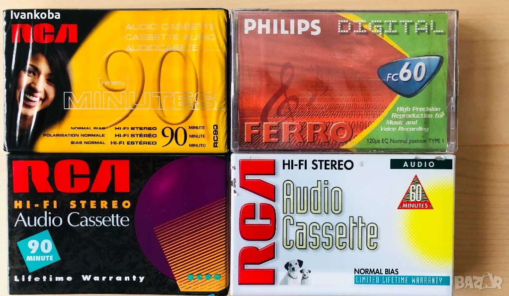 RCA, Philips нови запечатани аудио касети, снимка 1