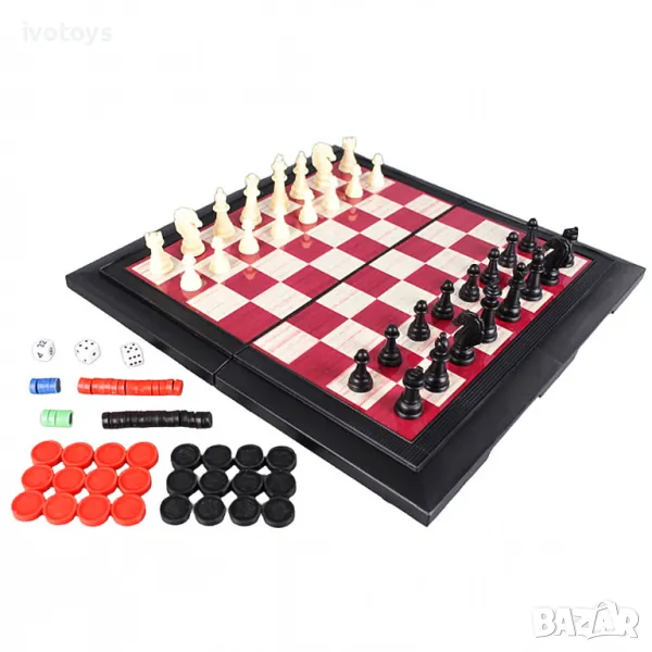 Детски комплект настолни игри 6в1 - Код 4787, снимка 1