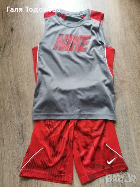 Спортен комплект Nike къси шорти и потник за 5-6г, снимка 1