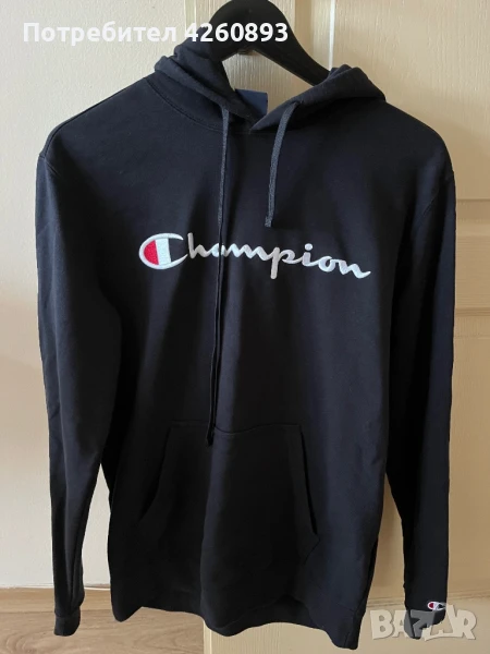 Мъжки черен суичър Champion , снимка 1