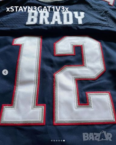 Оригинално Nike OnField jersey на New England Patriots - Tom Brady, с нашивките от Superbowl XLIX 💥, снимка 3 - Спортни дрехи, екипи - 45396585
