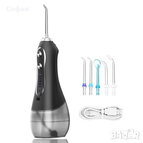 Водоустойчив зъбен душ с 5 различни дюзи и 5 режима на действие, снимка 2 - Друга електроника - 45040174