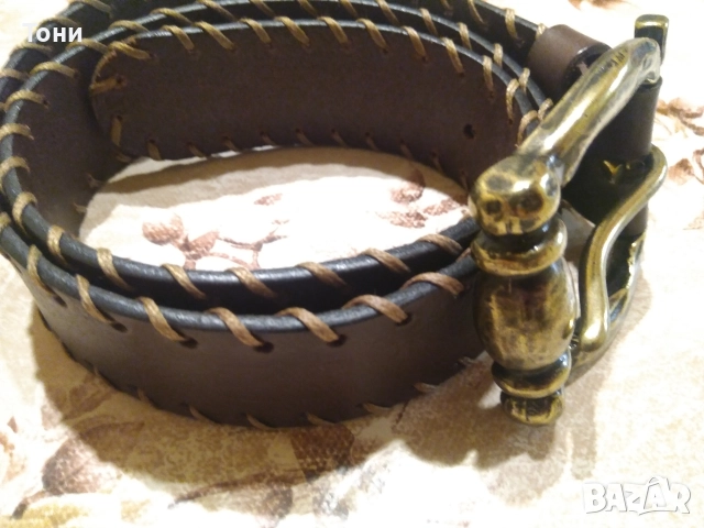 ATRIUM Оригинал Винтидж Нов Дамски Италиански Колан от Естествена Кожа 100см, снимка 11 - Колани - 52656898