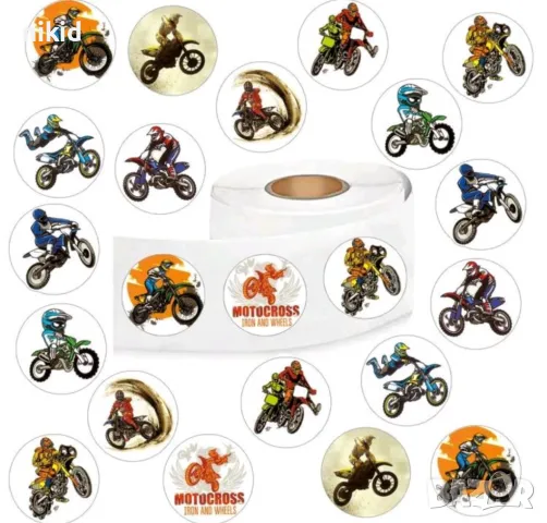 100 бр Мотор моторист Байкър мотоциклет колело самозалепващи лепенки стикери ръчна изработка подарък