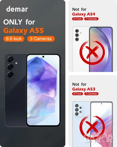 Калъф-портфейл SHIELDON за Galaxy A55 5G 6.6" от естествена кожа с слотове за карти, снимка 2 - Калъфи, кейсове - 50033478